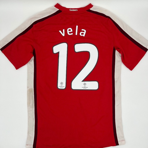 Vela #12 Arsenal 2008/2009/2010 Home ORIGINAL Adidas VTG Rare Soccer Jersey (S) - Picture 1 of 9